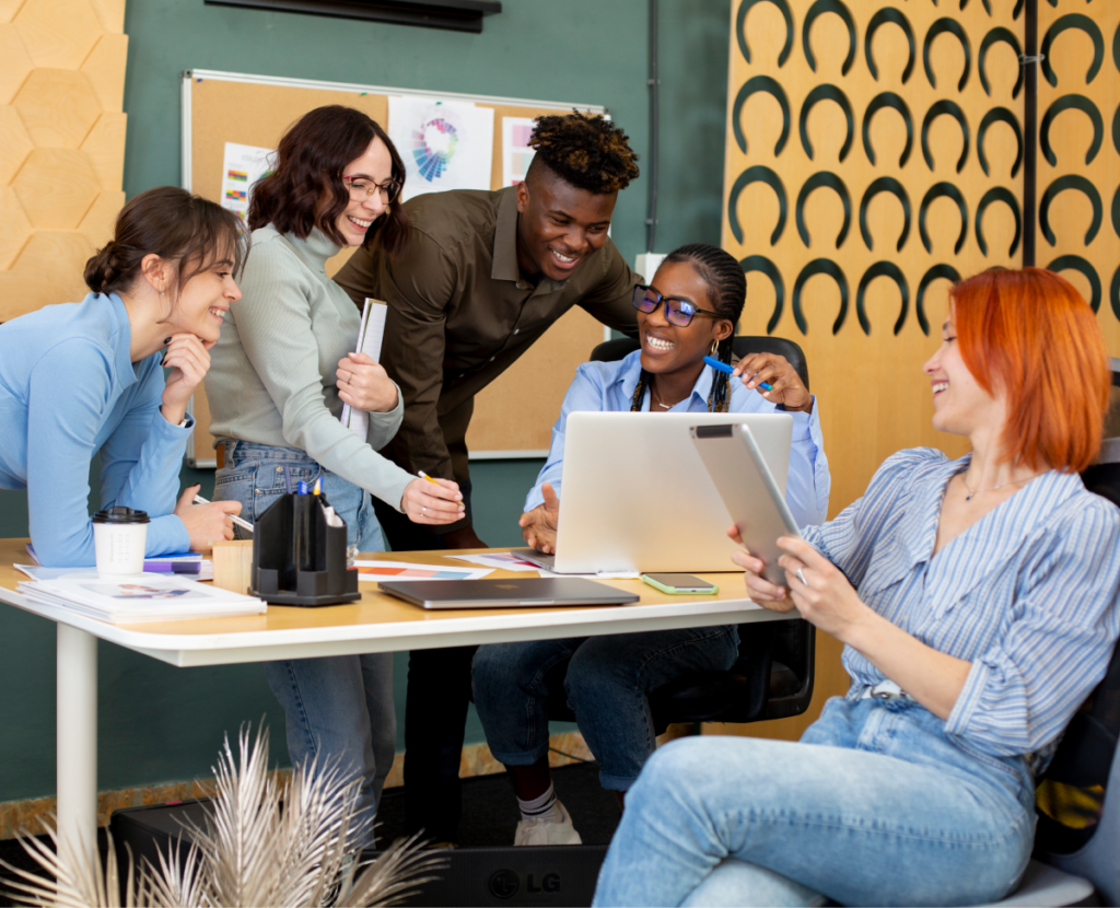 Digital marketing agency workspace in Guyana